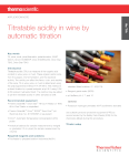 Titratable acidity in wine by automatic titration (język angielski, pdf)